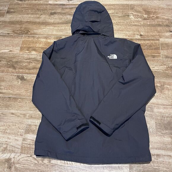 The North Face Dryvent Mono Mountain Jacket Mens Medium Black Hooded Outdoor - Picture 12 of 16